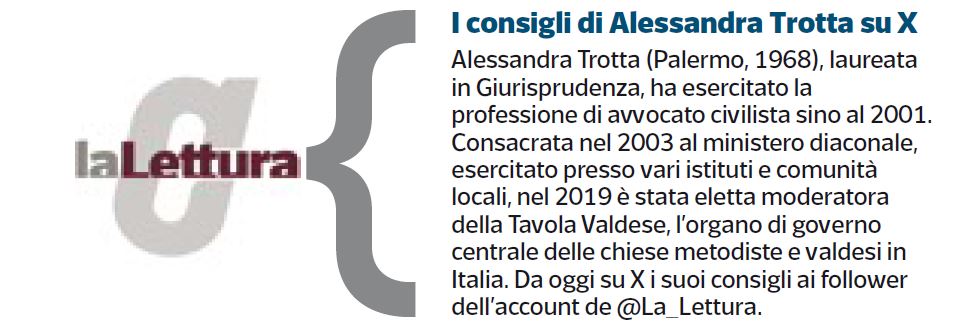 @Mode_Valdese twitterguest na leitura do Corriere della Sera